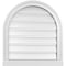 Ekena Millwork Round Top Surface Mount PVC Gable Vent: Functional, w/ 2"W x 2"P Brickmould Sill Frame, 22"W x 24"H GVPRT22X2403SF - alternate 1